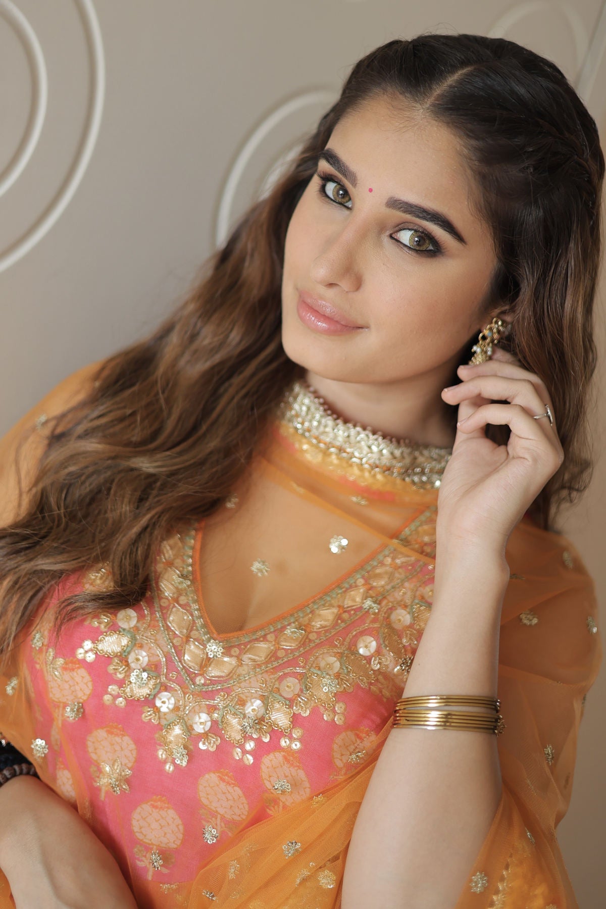 Rasha Thadani in Dwisha Halter Sharara Set