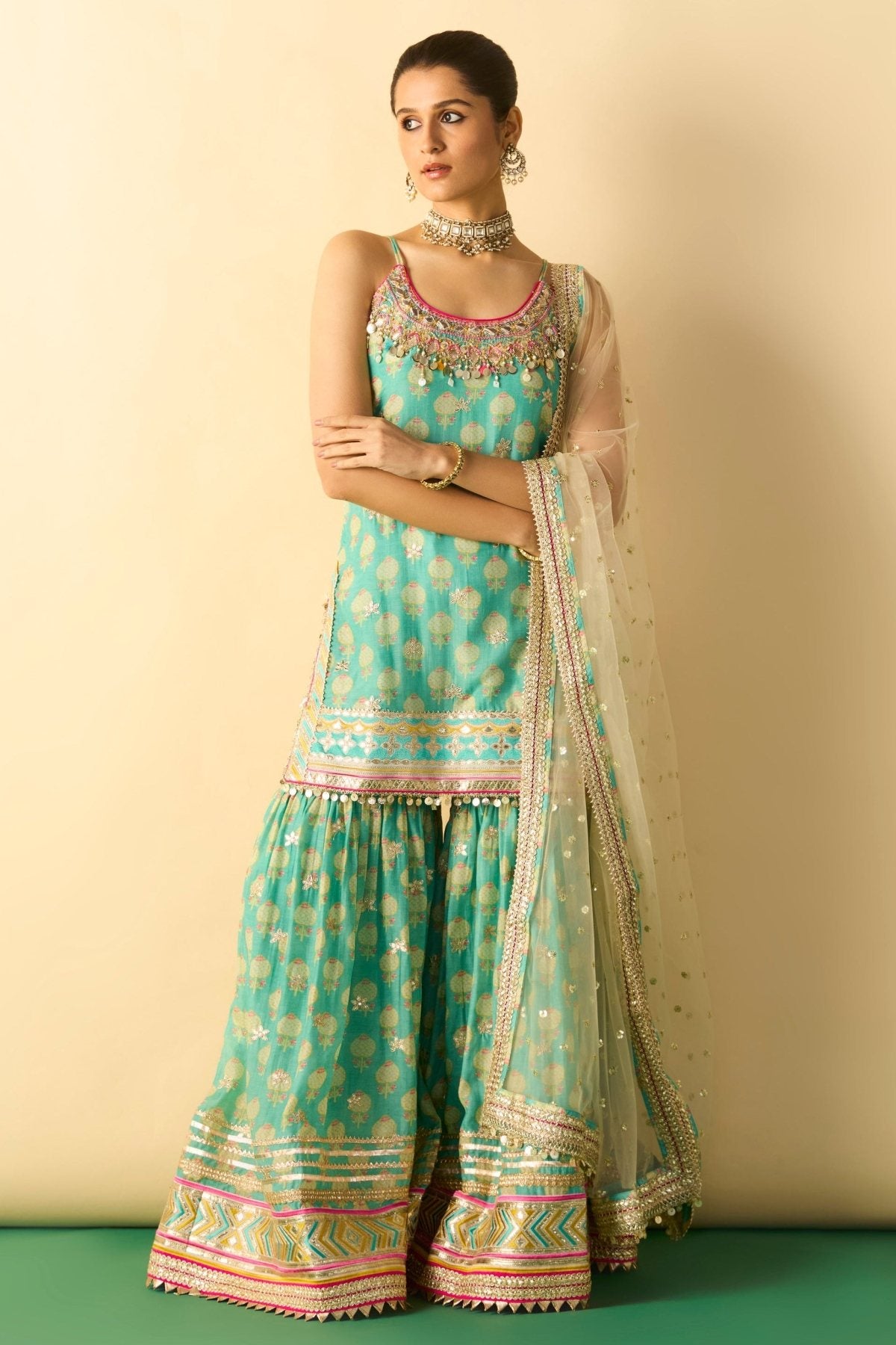 Ravina Strappy Sharara Set