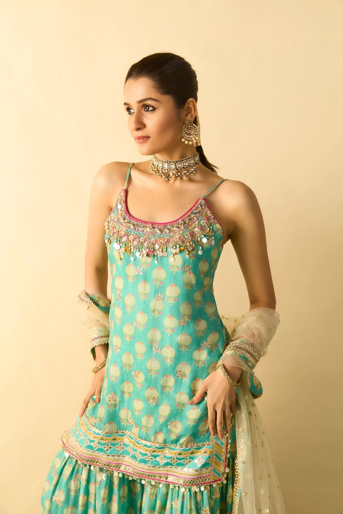 Ravina Strappy Sharara Set