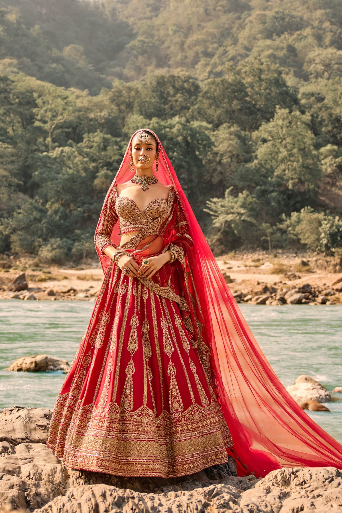 Regal Scarlet Lehenga