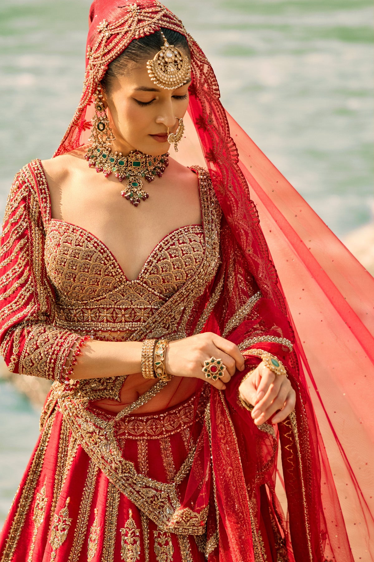 Regal Scarlet Lehenga