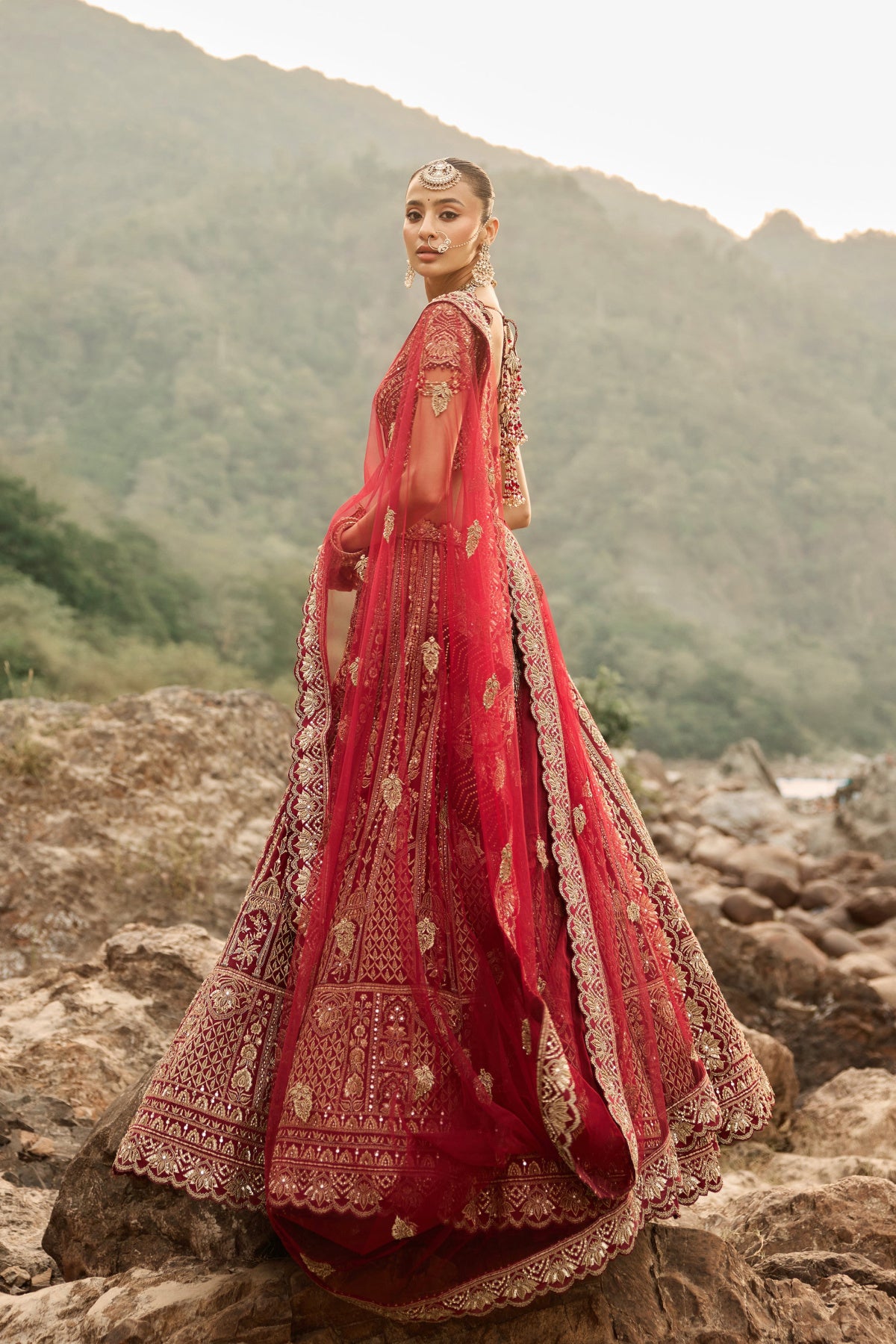 Ruby Heirloom Lehenga