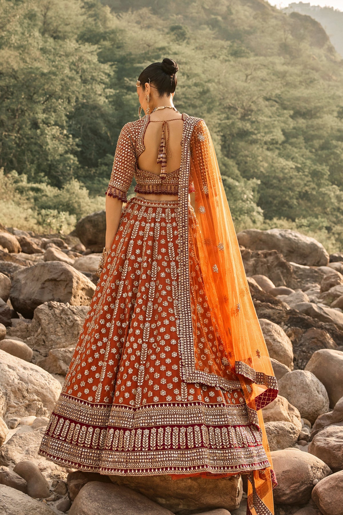 Rustic Amber Lehenga