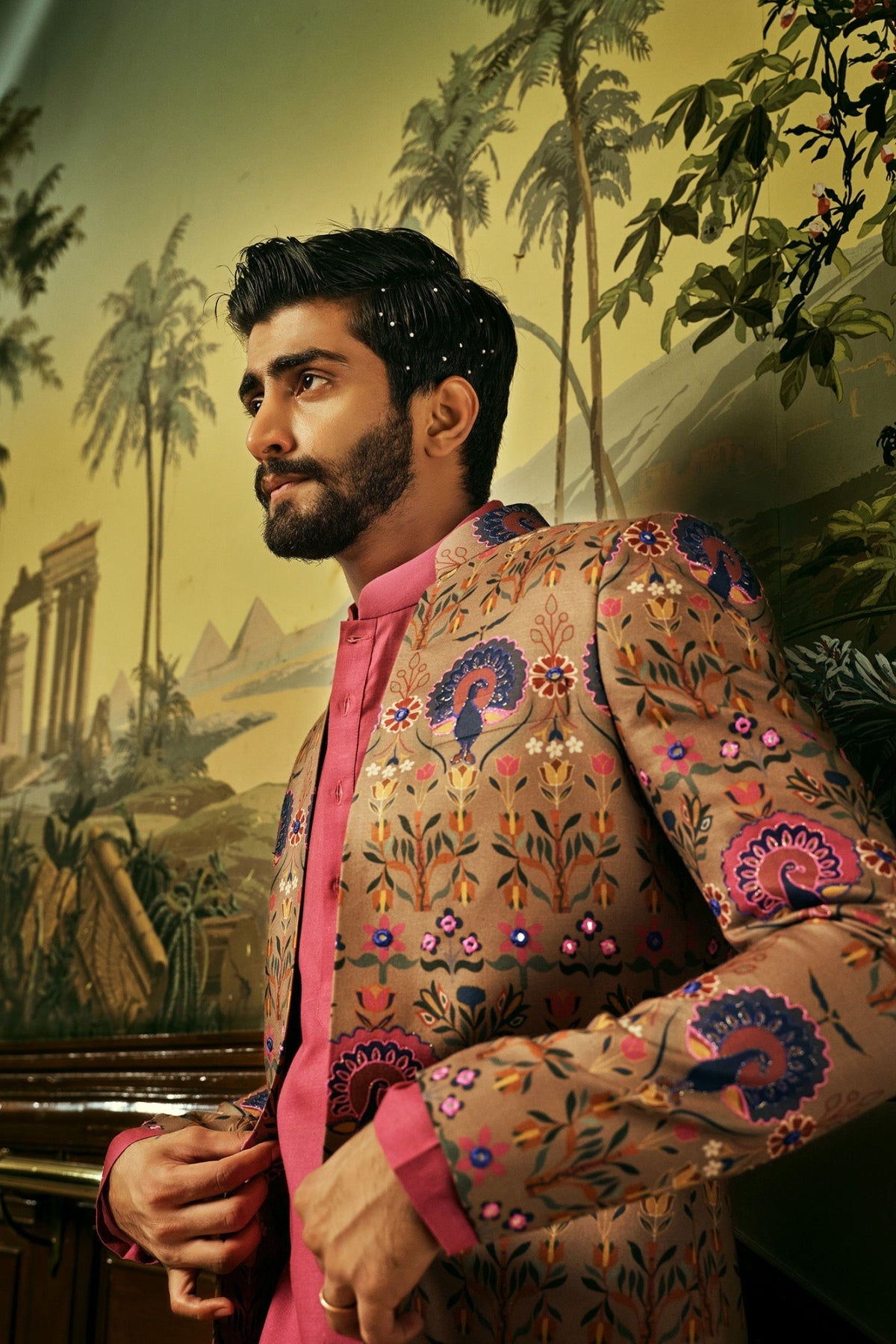 Shadin Kurta and Jacket Set