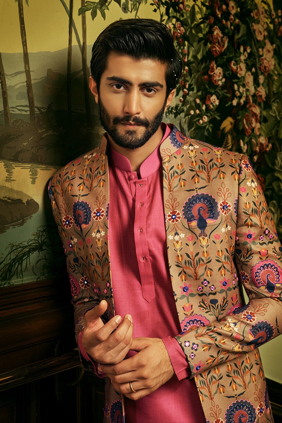 Shadin Kurta and Jacket Set