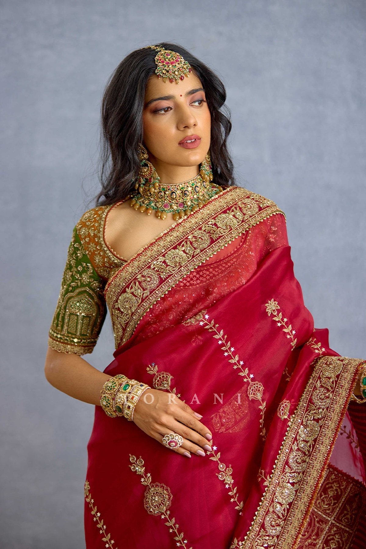 Shams Shaukat Mehel Saree