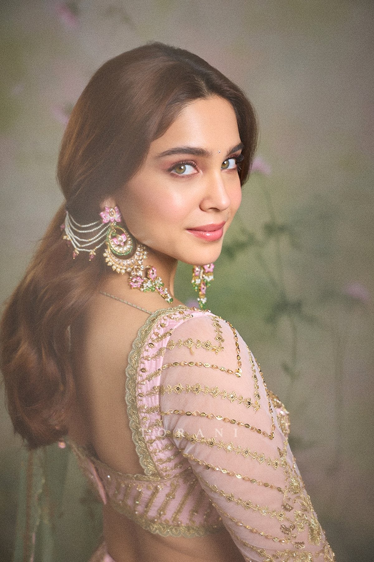 Sharvari Wagh in our Sheesh Gul Eira Pusta Lehenga Set