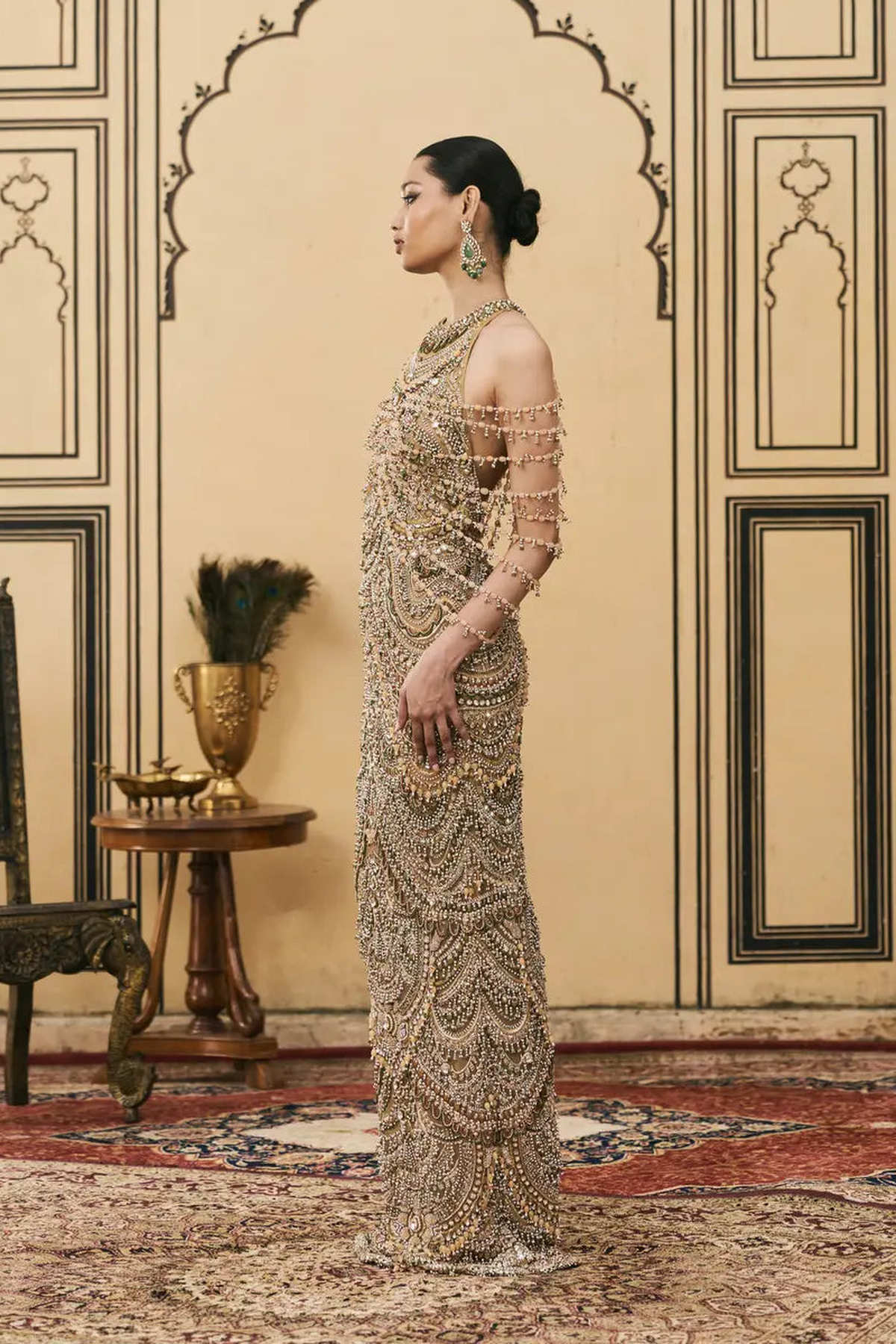 Sheeshmahal Jadau Gown