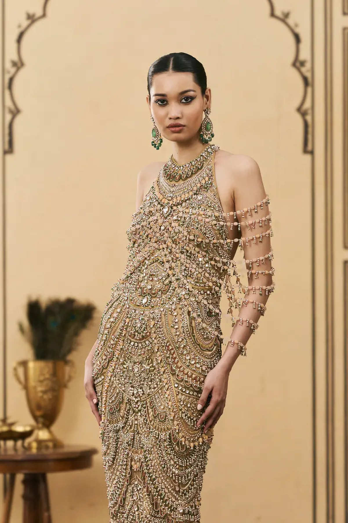 Sheeshmahal Jadau Gown