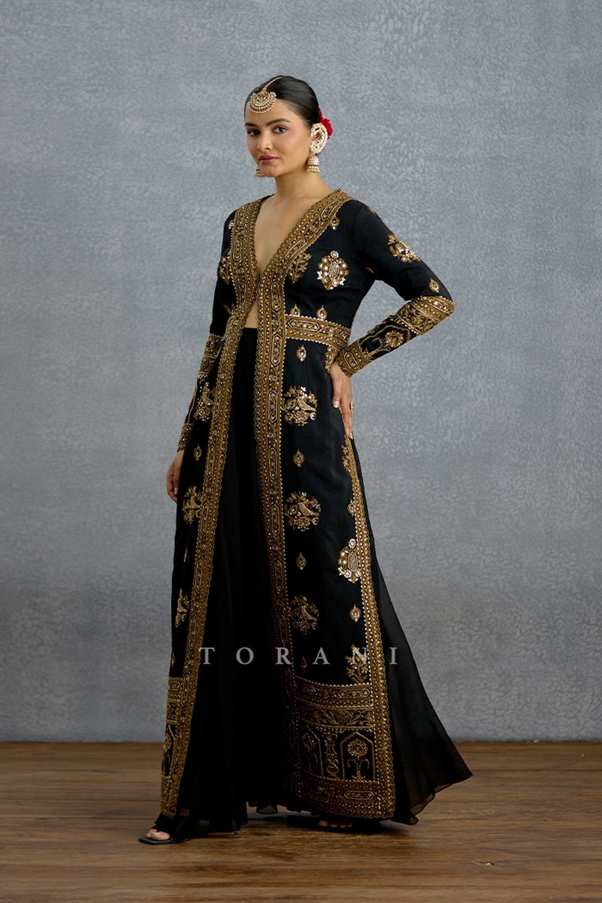 Siyahi Malika Jacket Set