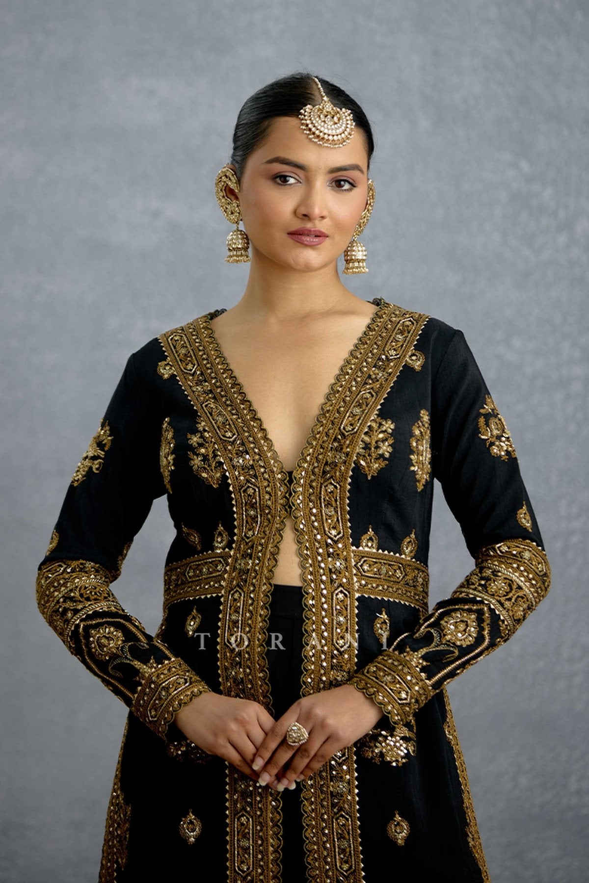 Siyahi Malika Jacket Set