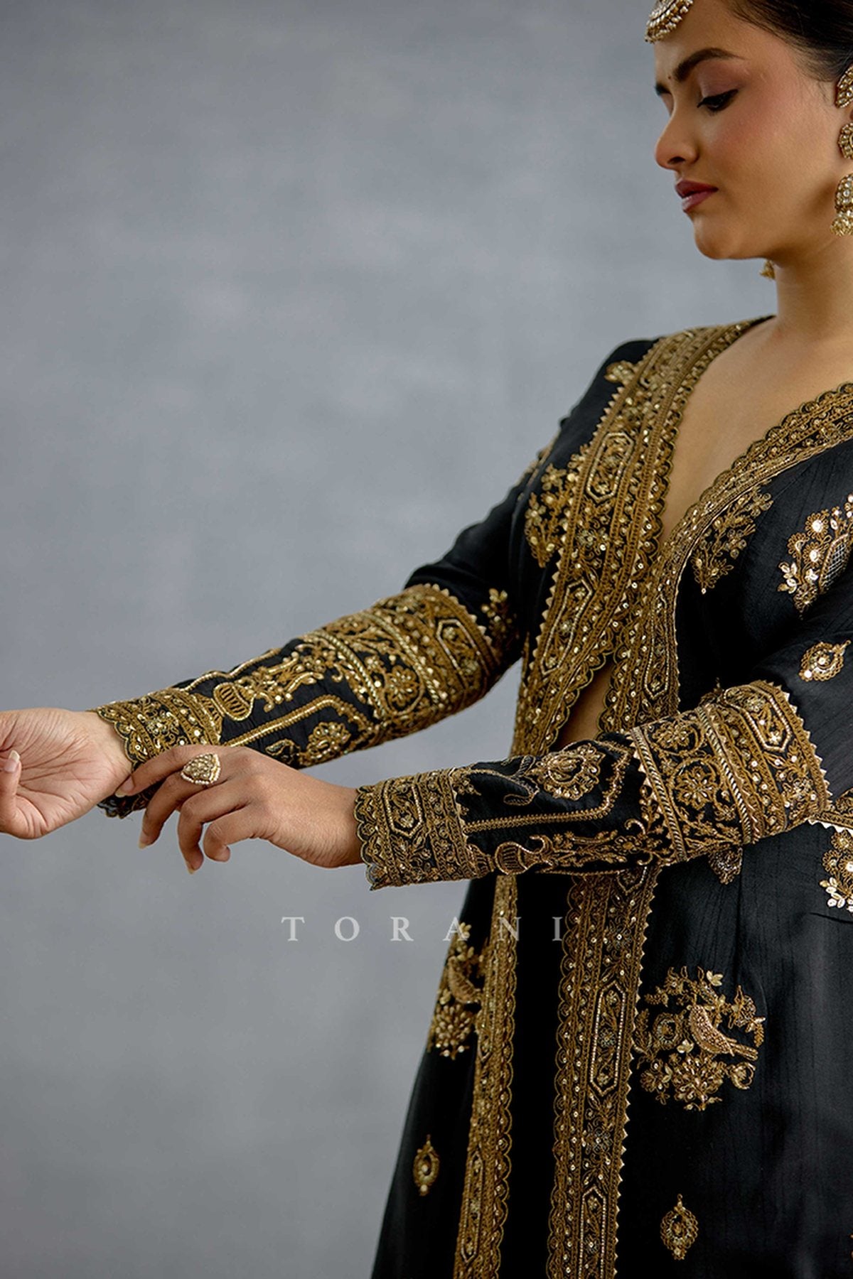 Siyahi Malika Jacket Set