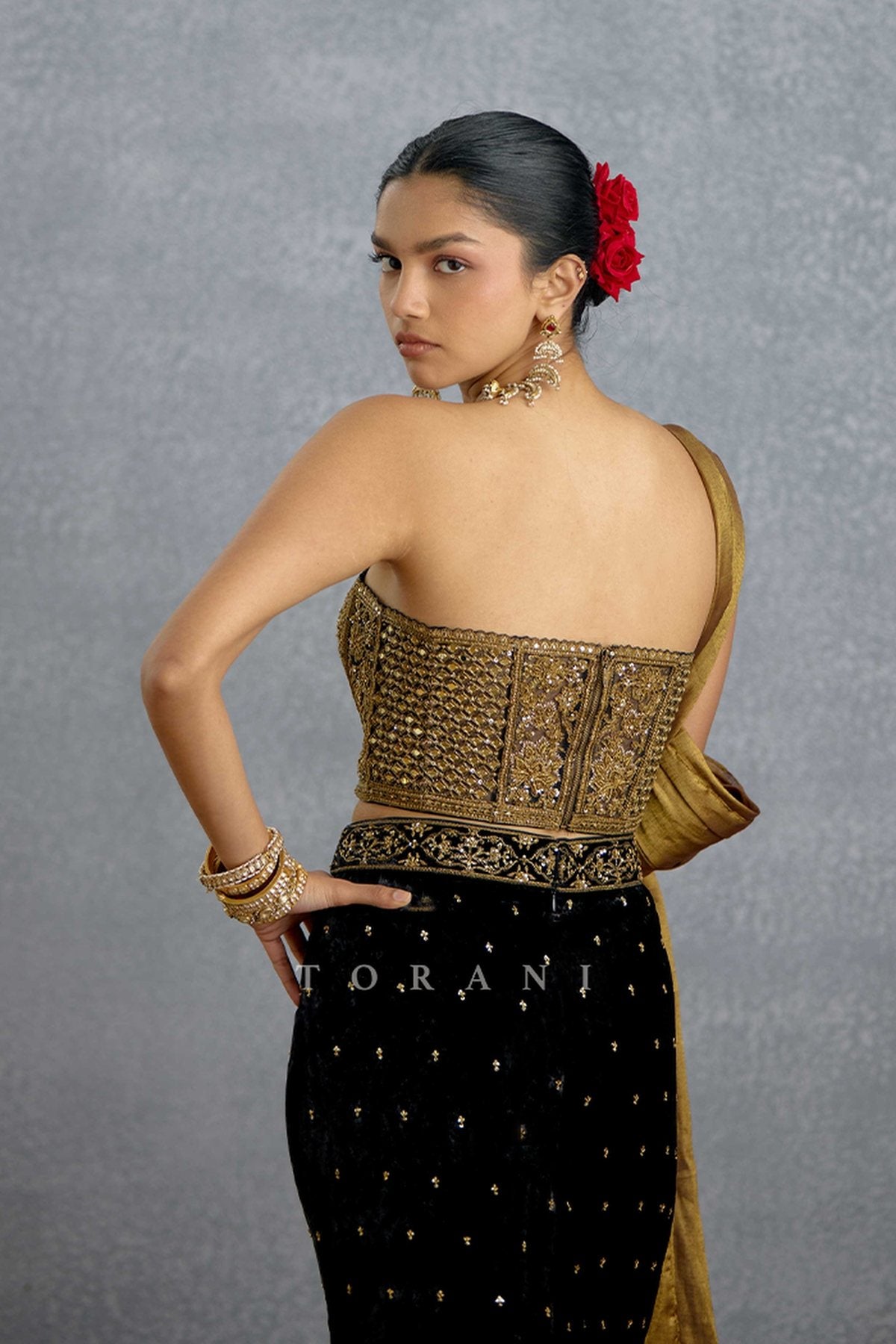 Siyahi Shehnaz Lehenga Set