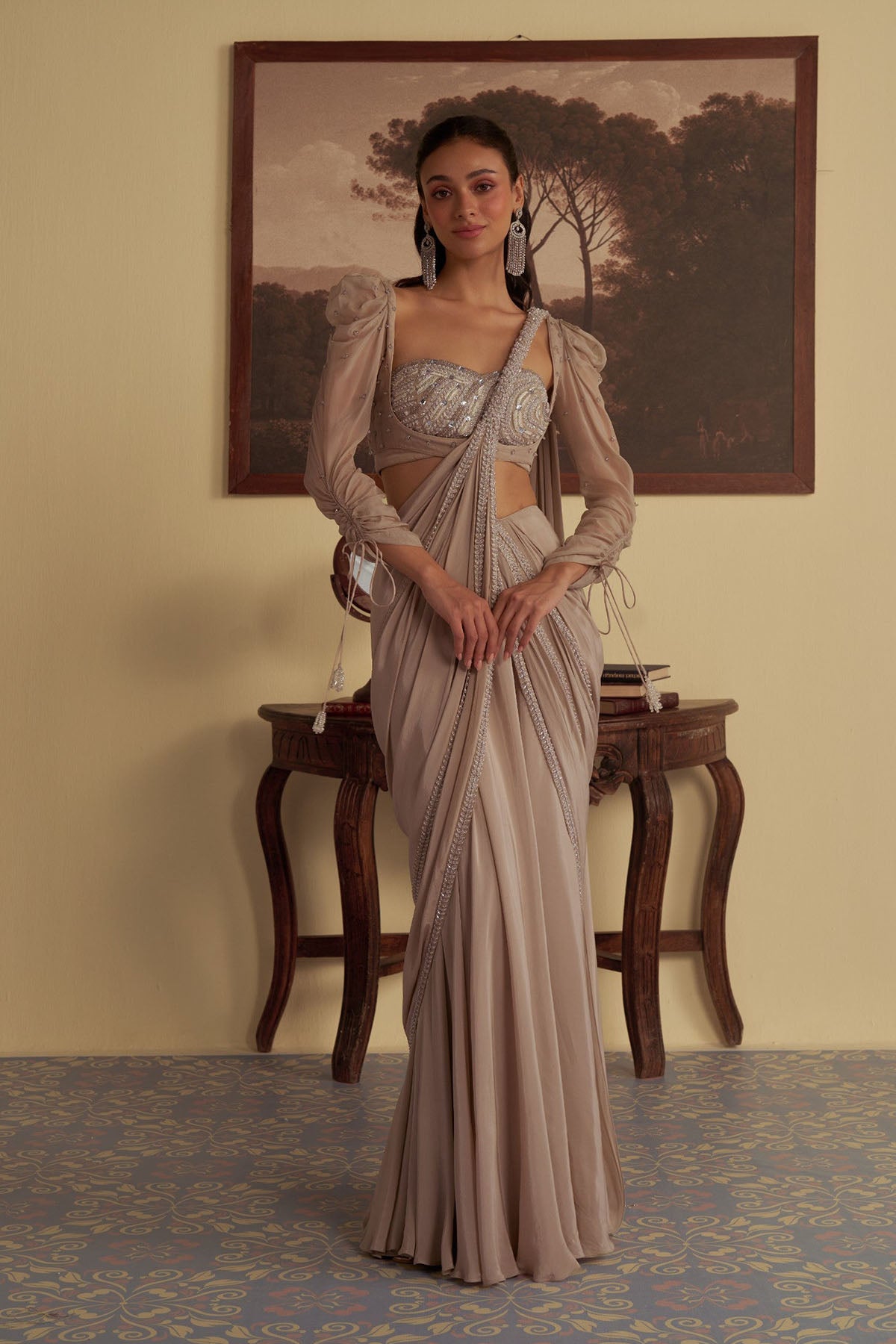 Starlit Whisper Saree