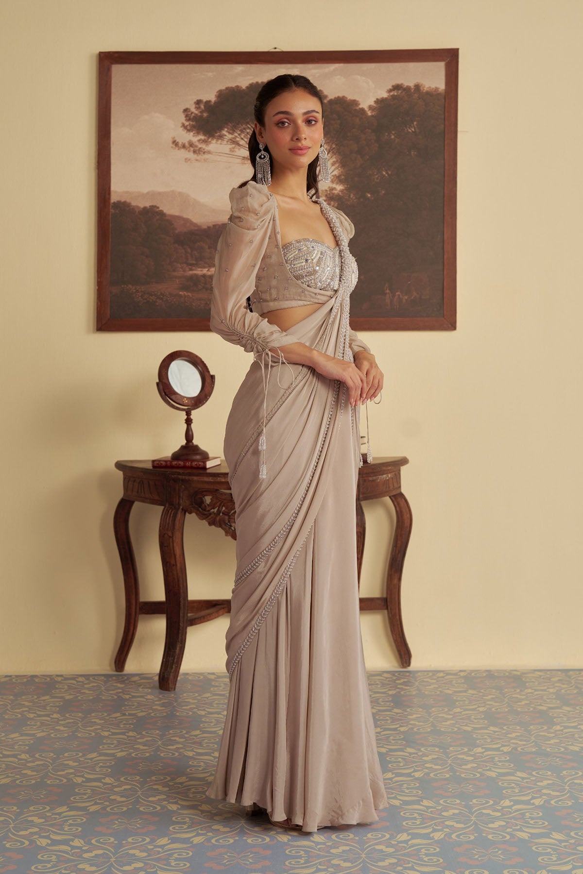 Starlit Whisper Saree
