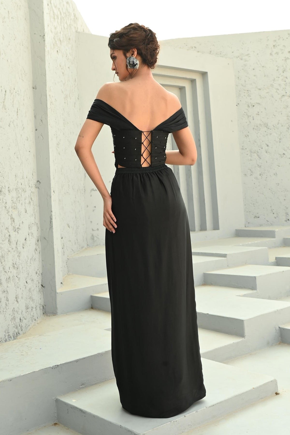 Stella Corset Drape  Skirt
