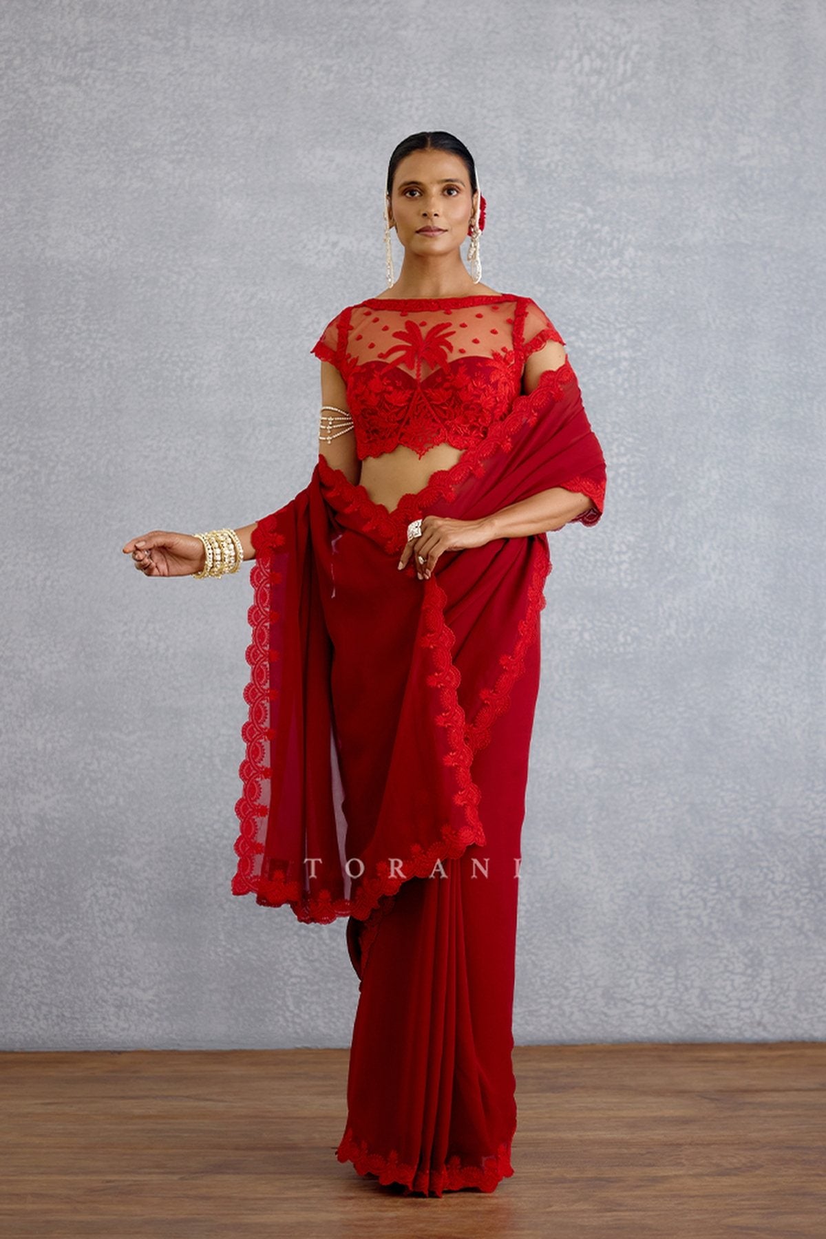 Surkh Damini Blouse