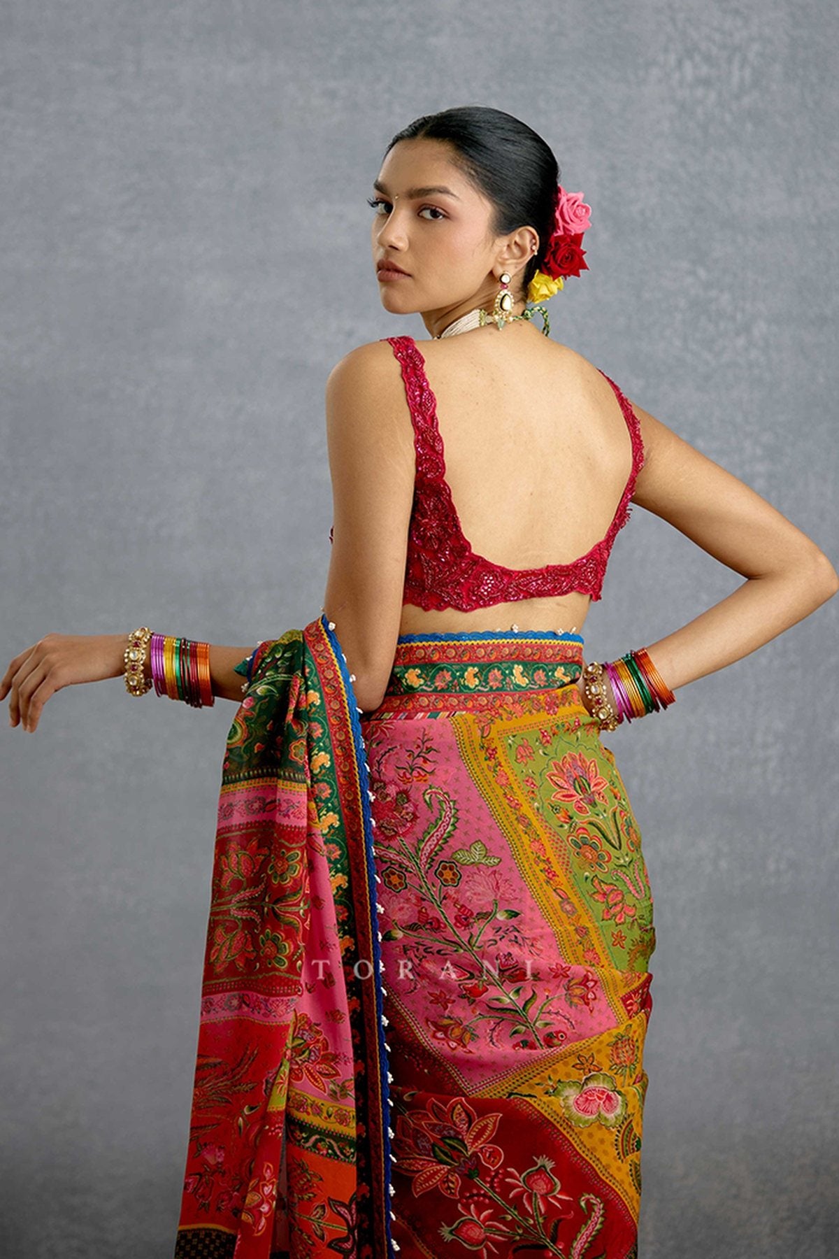 Surkh Pratima Kashish Blouse