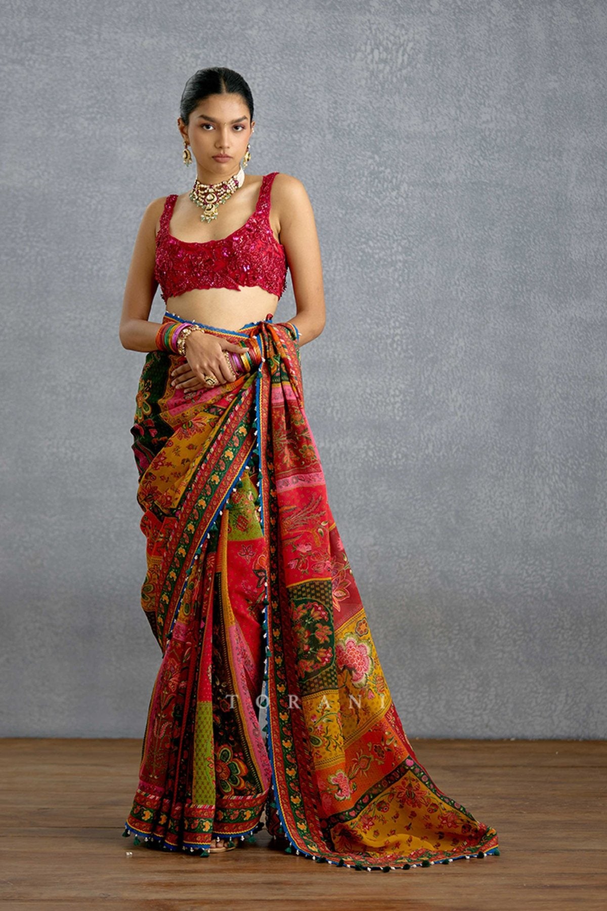 Surkh Pratima Kashish Blouse