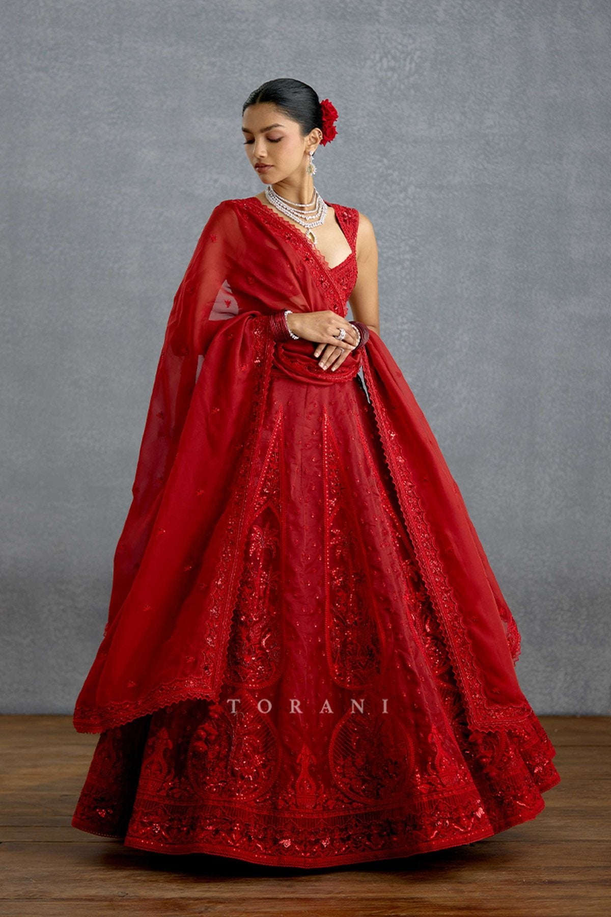 Surkh Saaz Lehenga Set