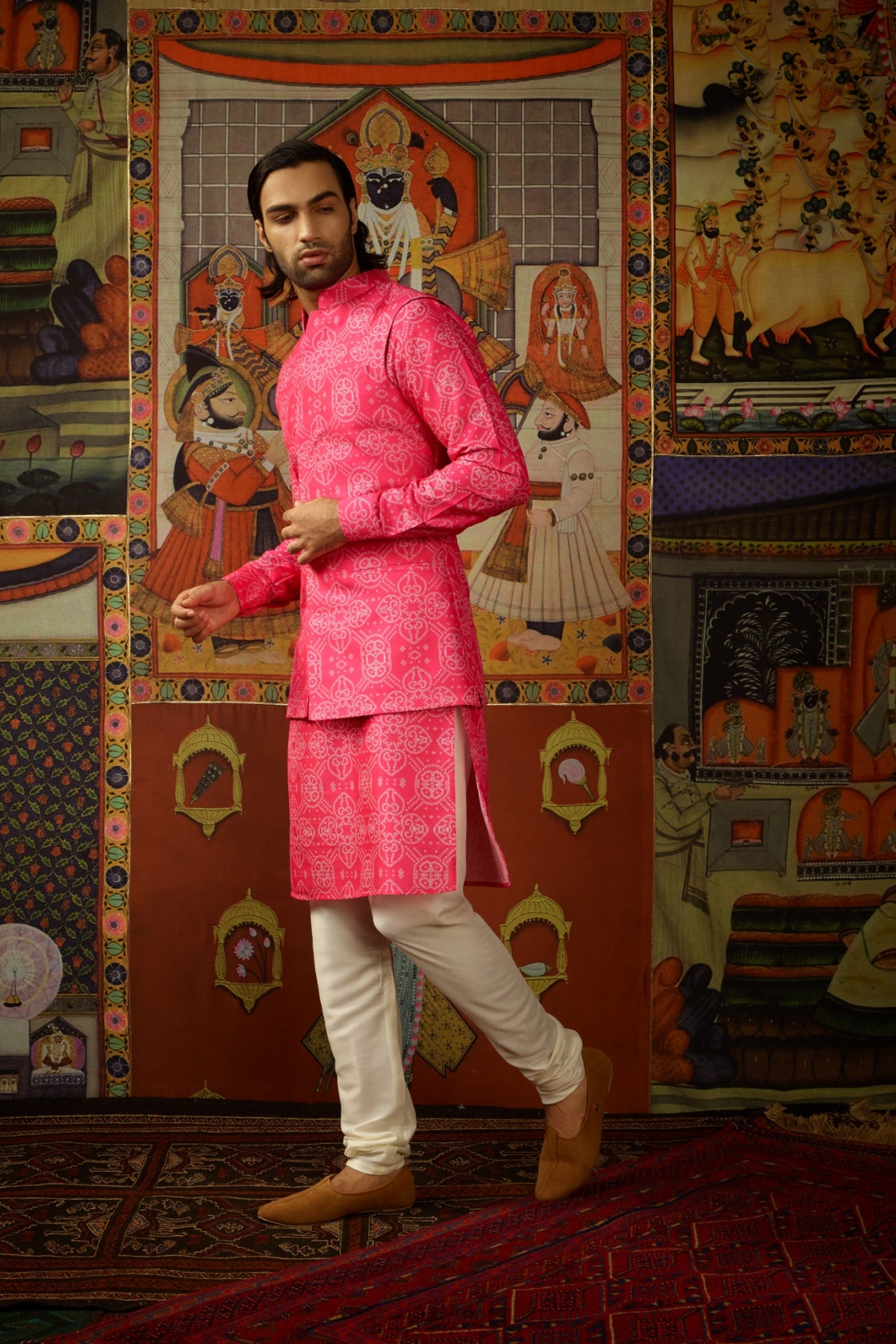 Taqreeb Kurta & Churridar Set with Bandhi