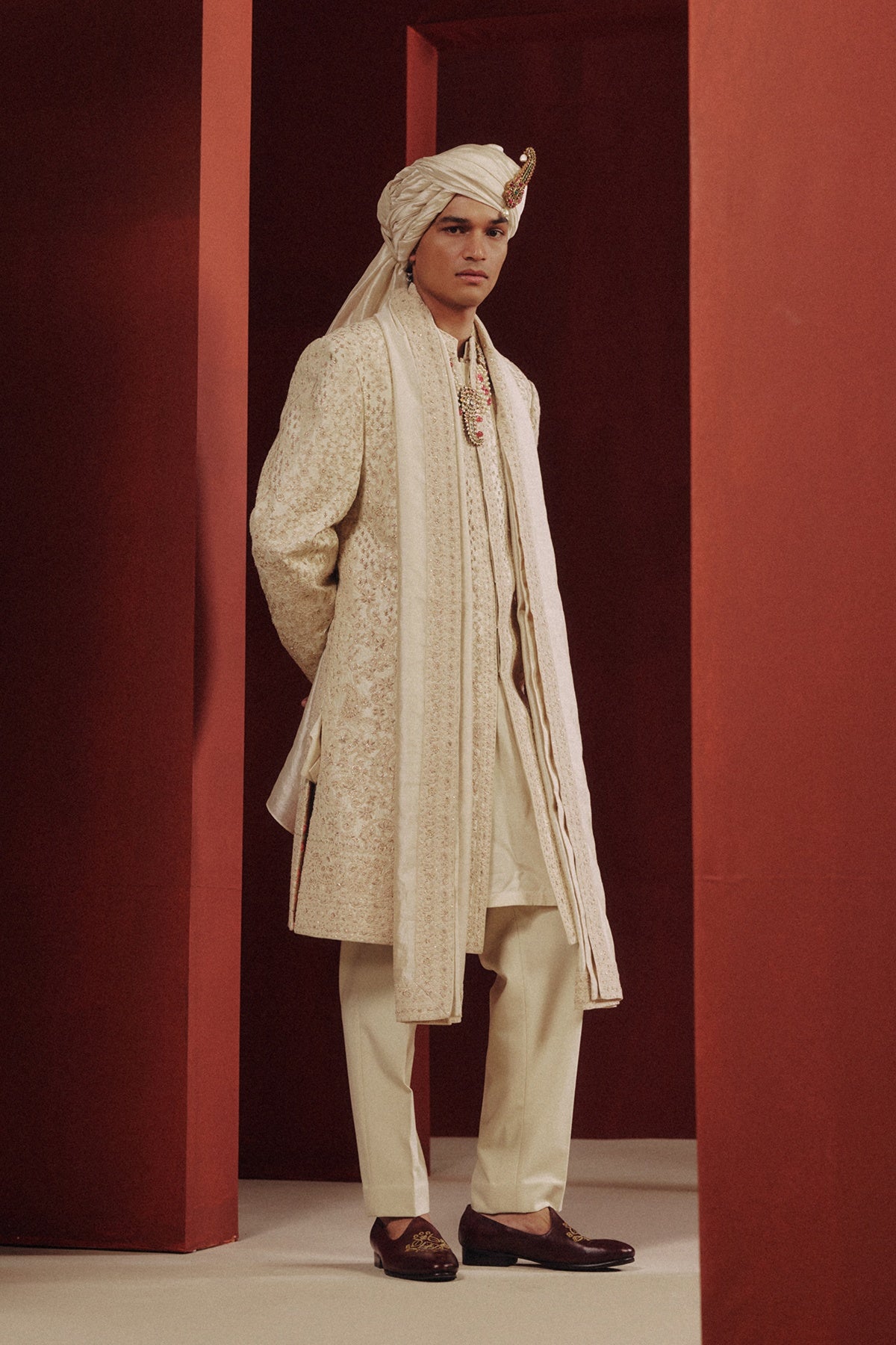 The Ivory Bloom Sherwani
