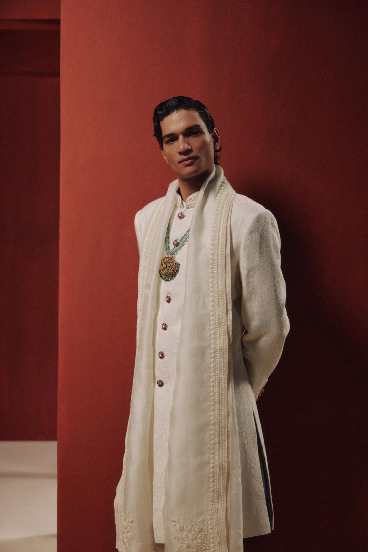 The White Solstice Sherwani