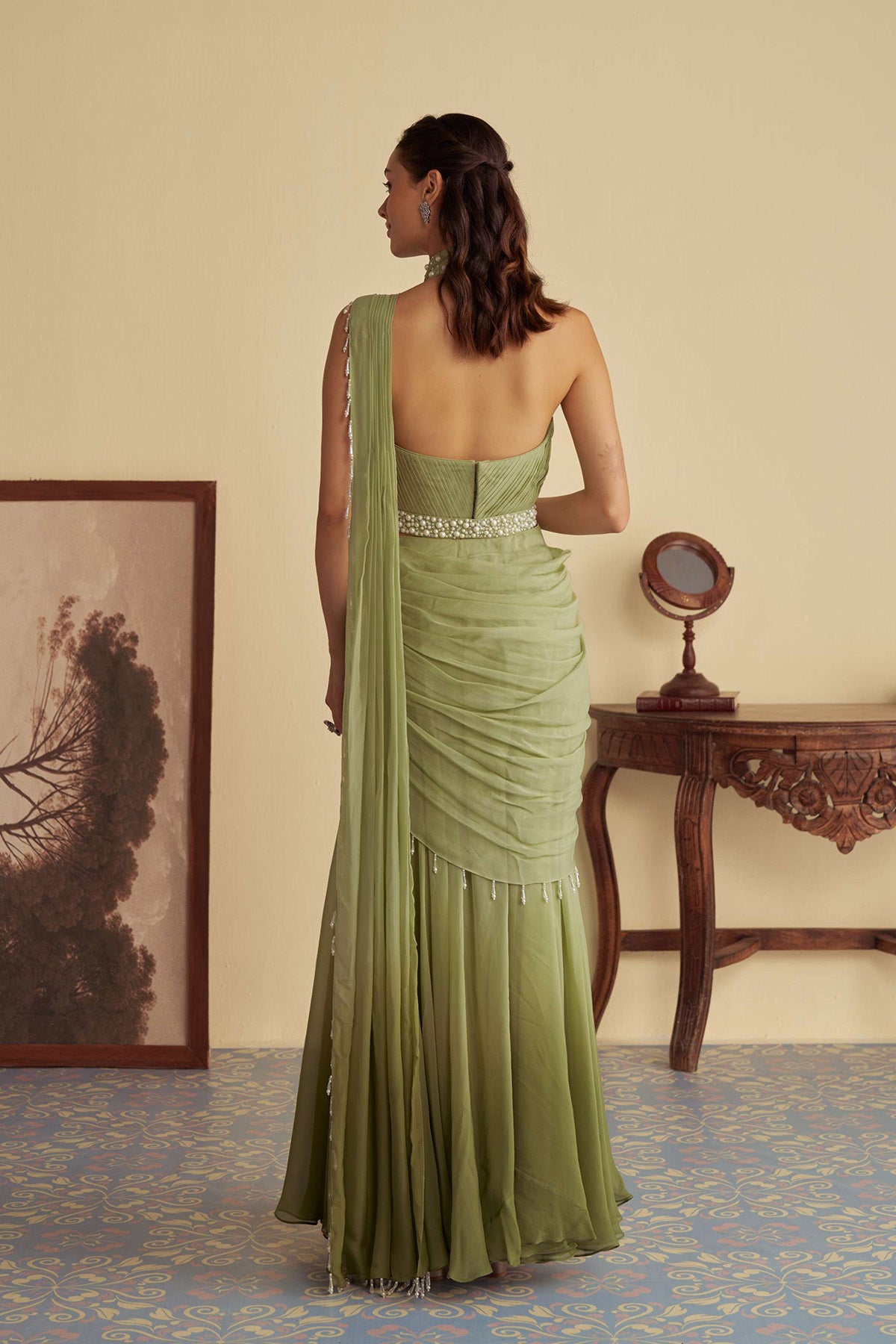 The Ivy Veil saree set