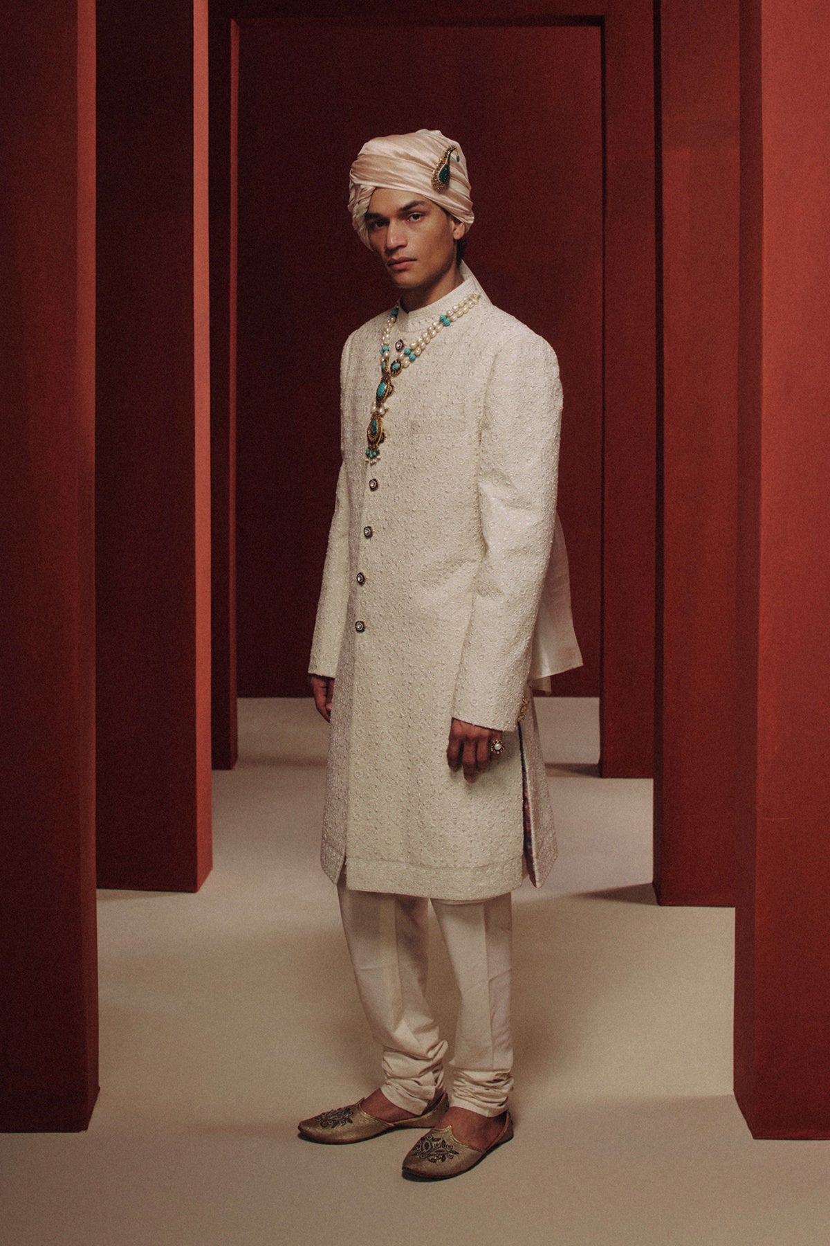 The Moonlit Pearl Sherwani