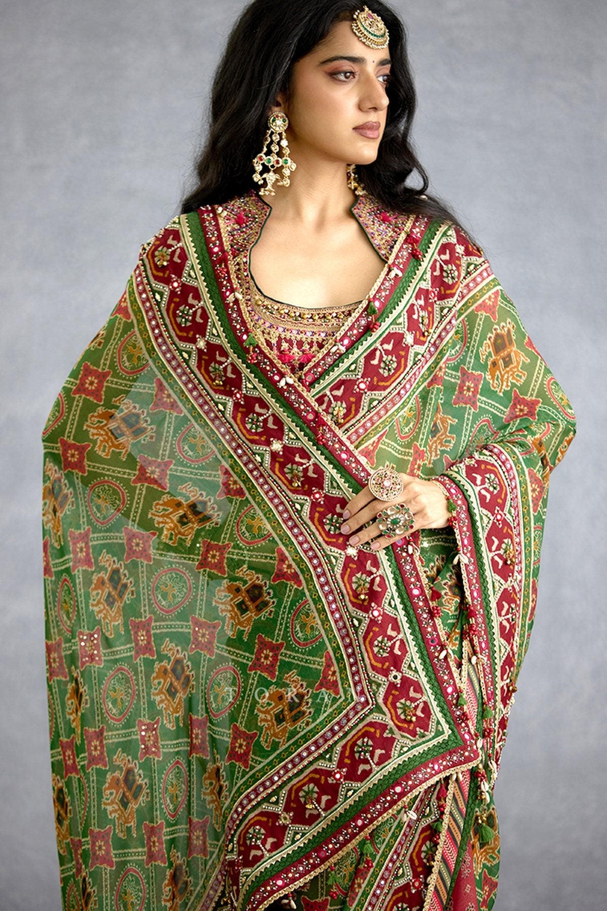 Trinaja Surkhi Ameesha Saree