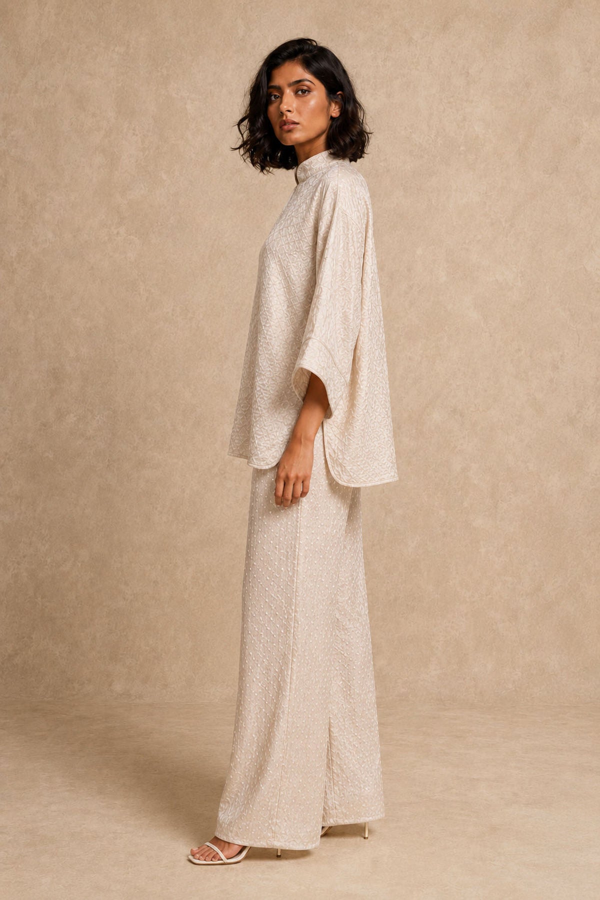 Rai Bandhani Kimono Sleeves Top