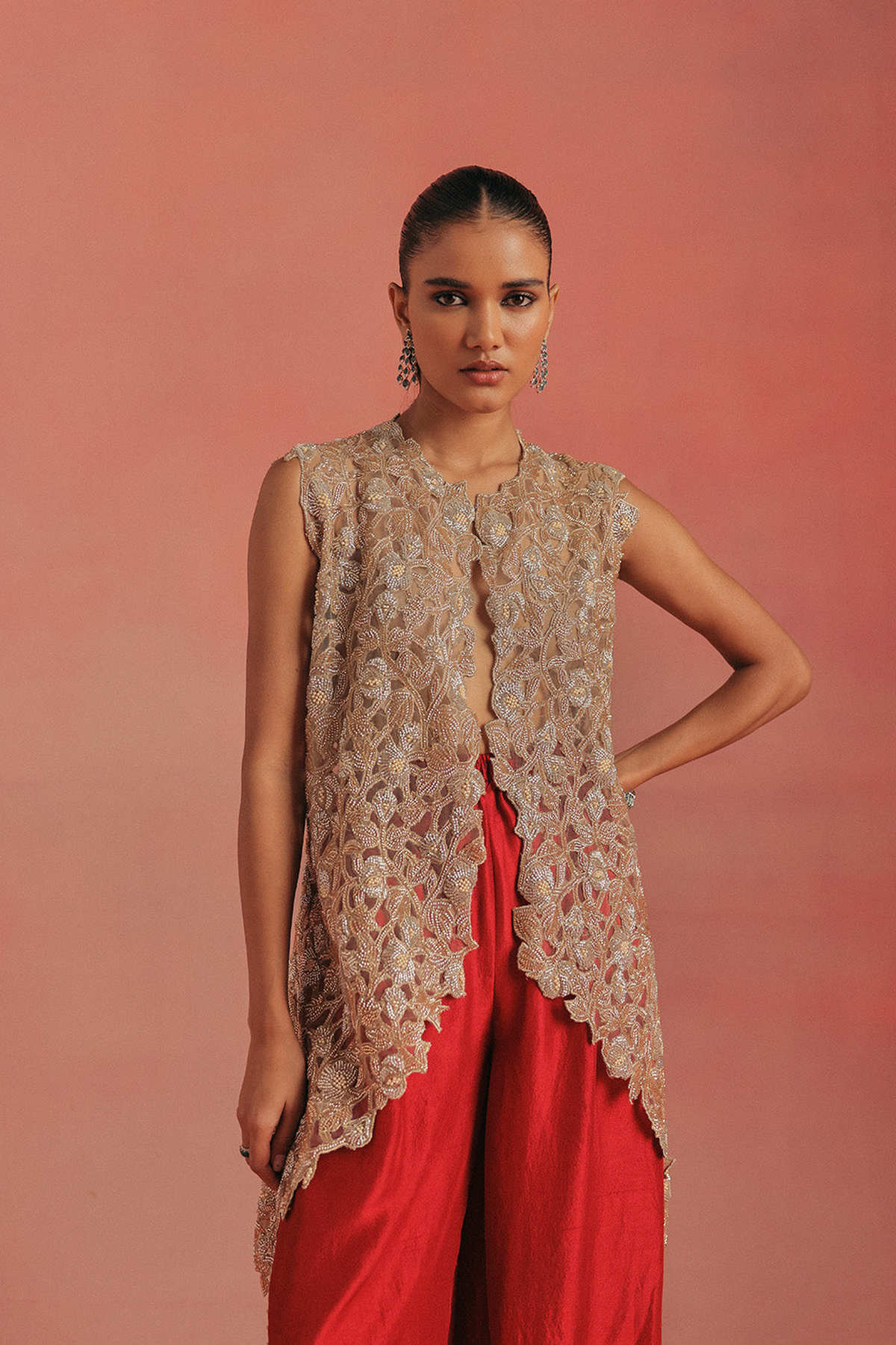 Long Asym Gilet