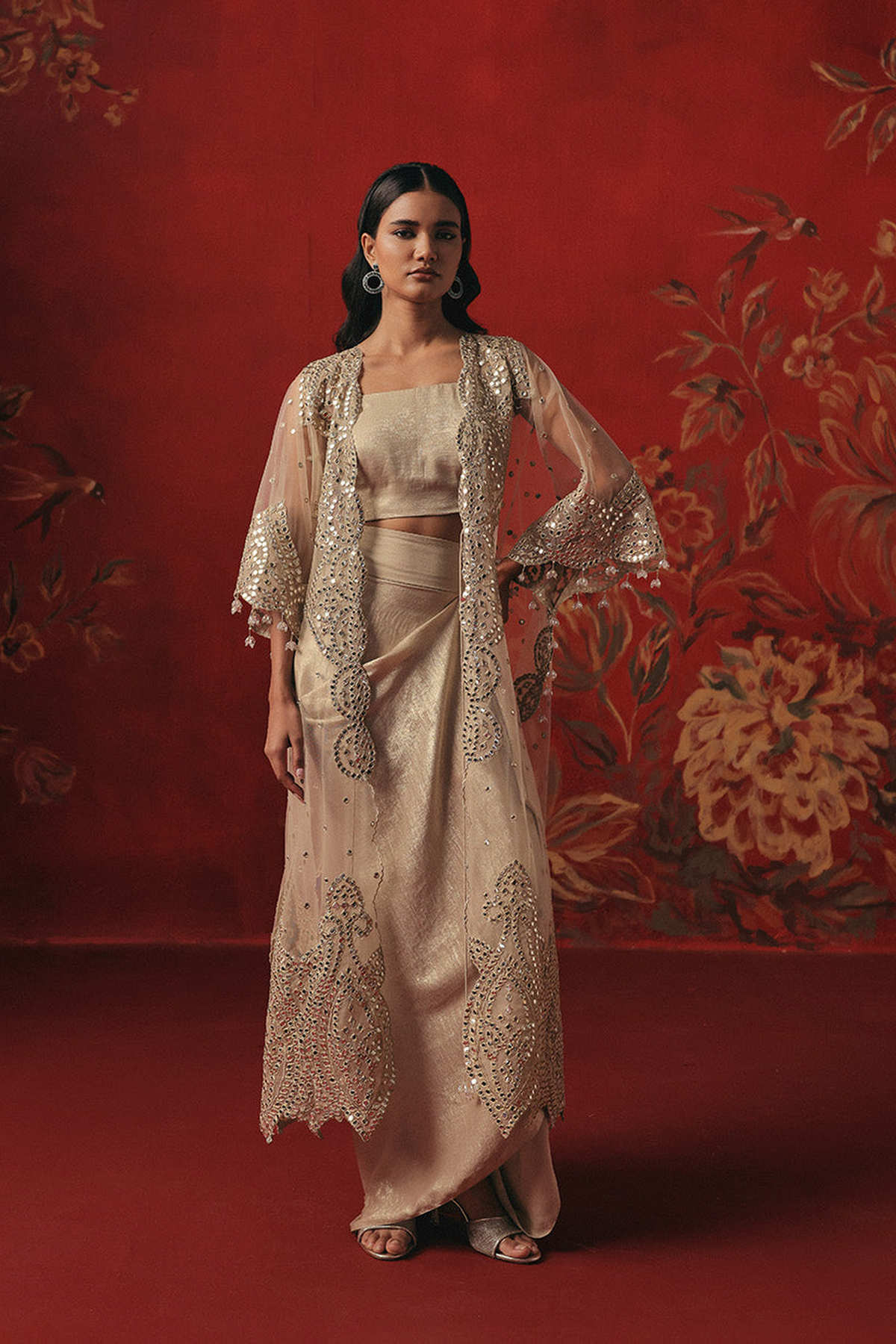 Tulle Mirrorwork Overlay