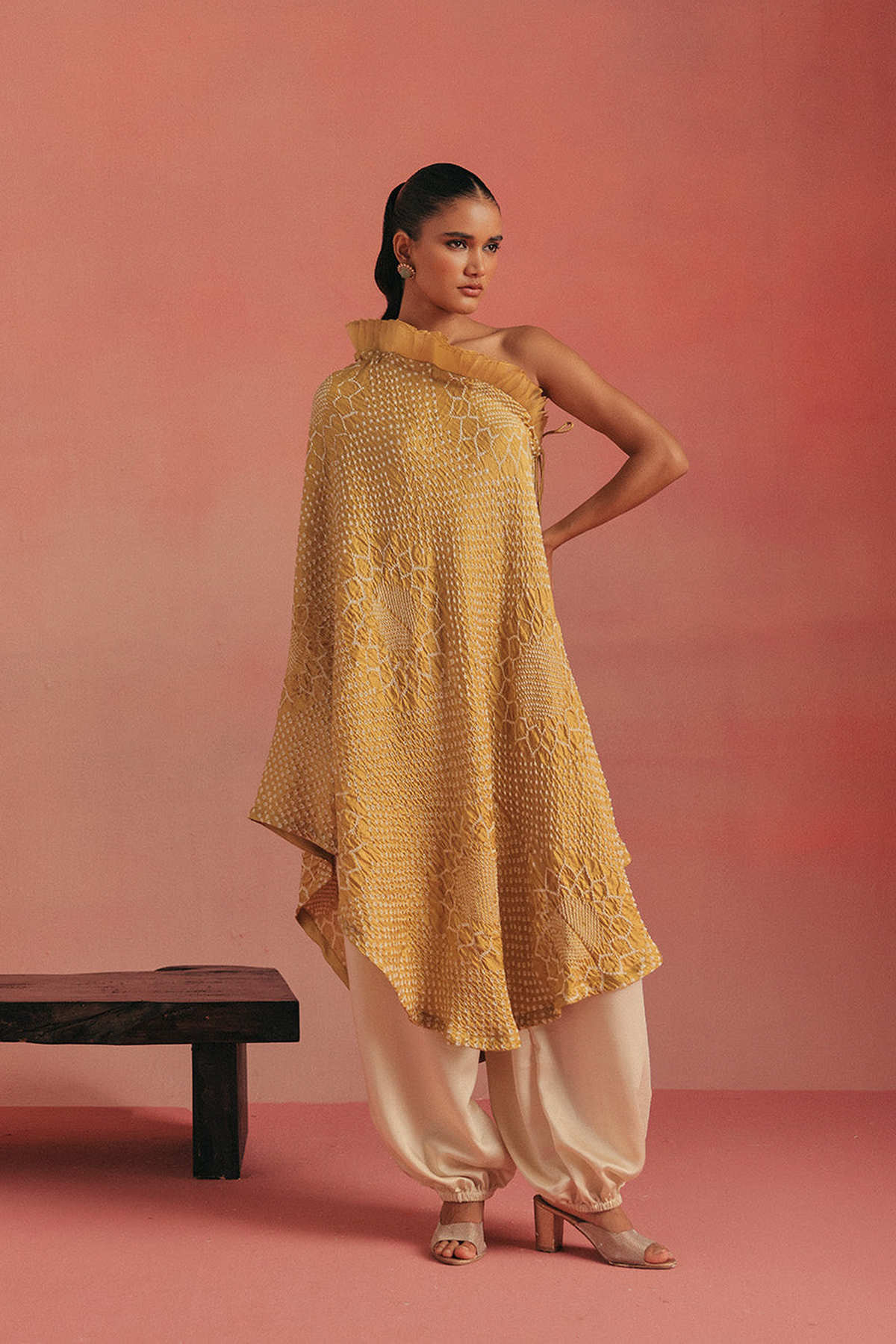 One Shoulder Ruffle Top Dress