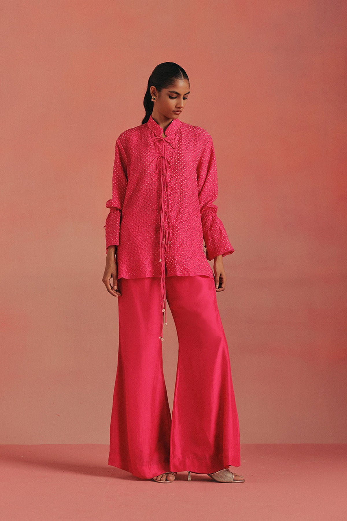 Rai Bandhani Tie Up Tunic