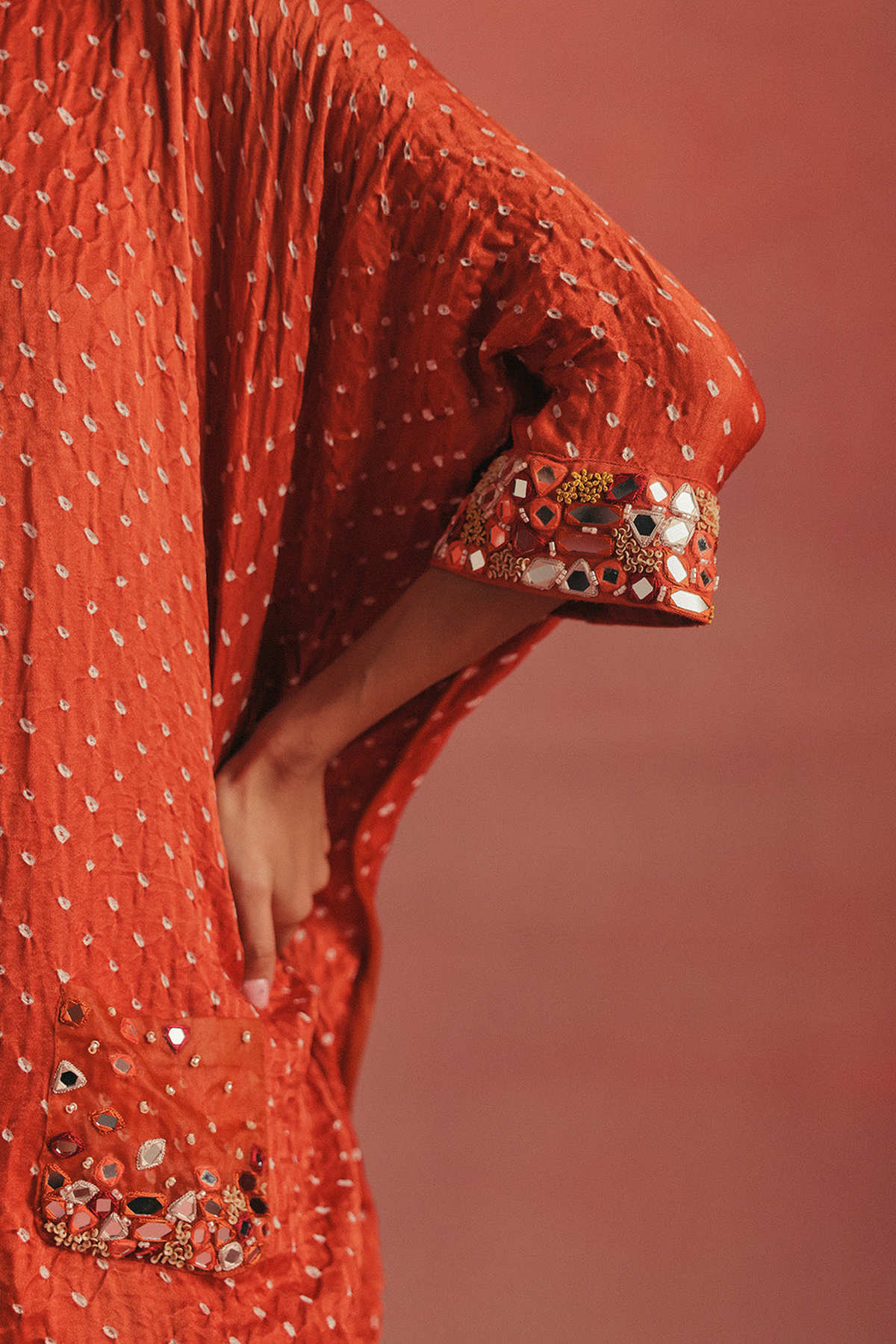 Cuff Sleeves Cape Top