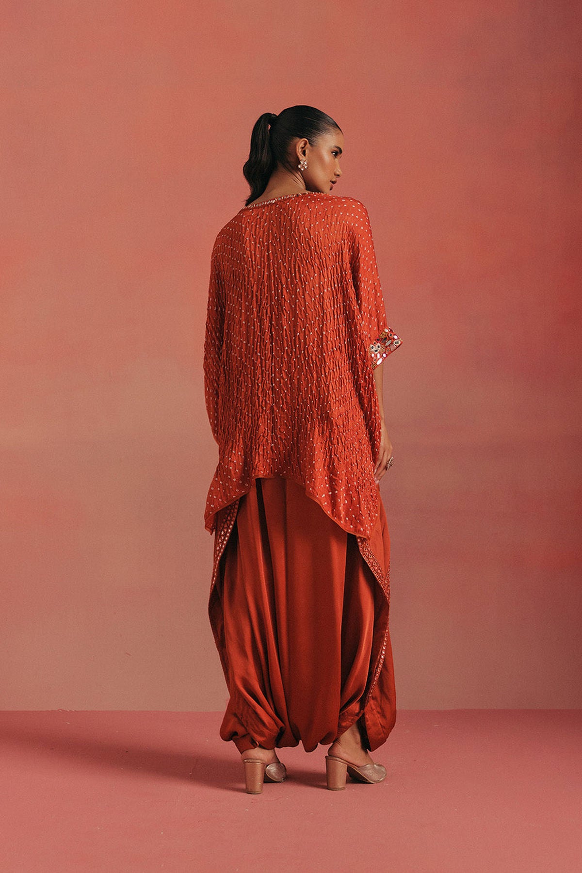 Cuff Sleeves Cape Top