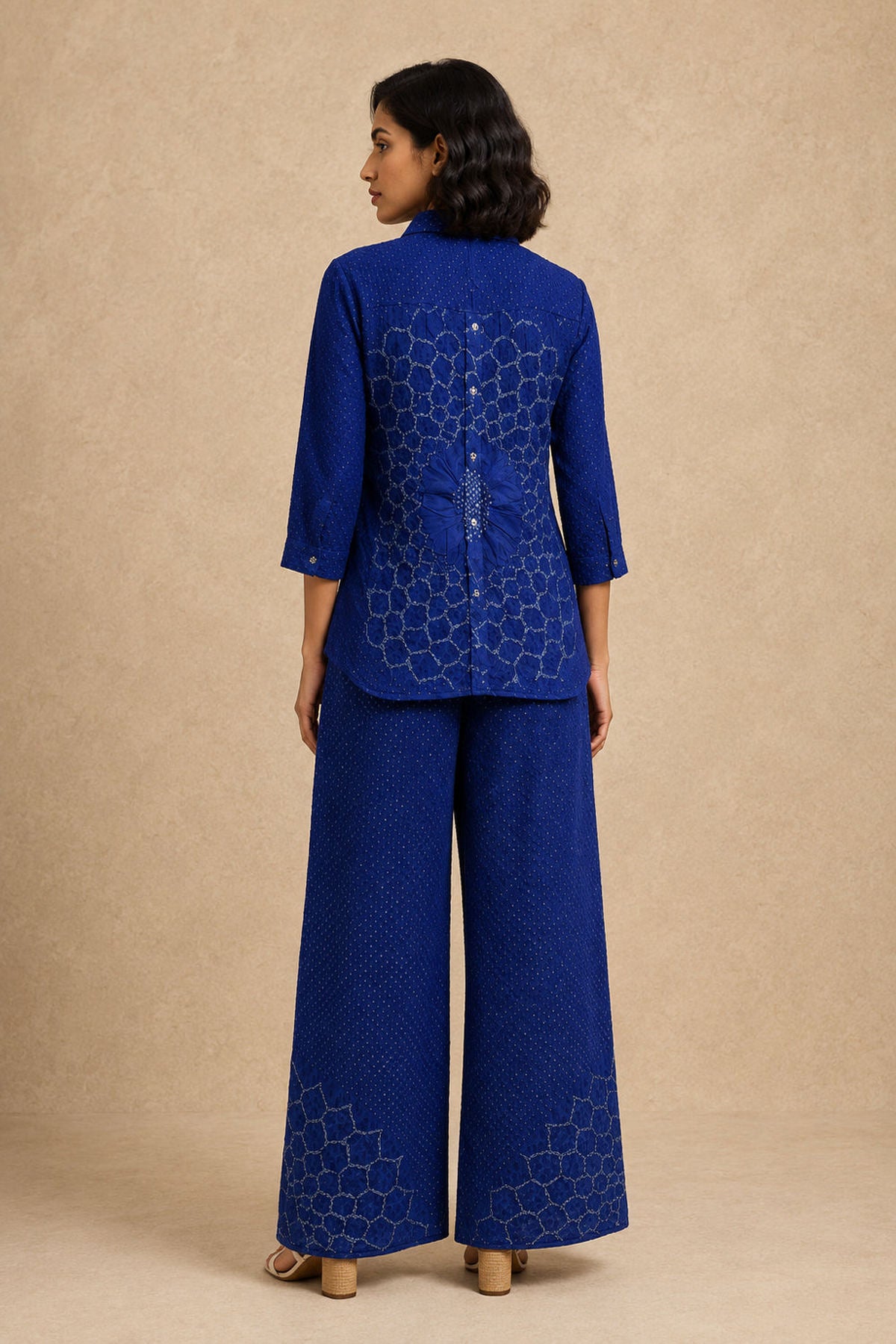 Rai Bandhani Shirt With Back Buttons