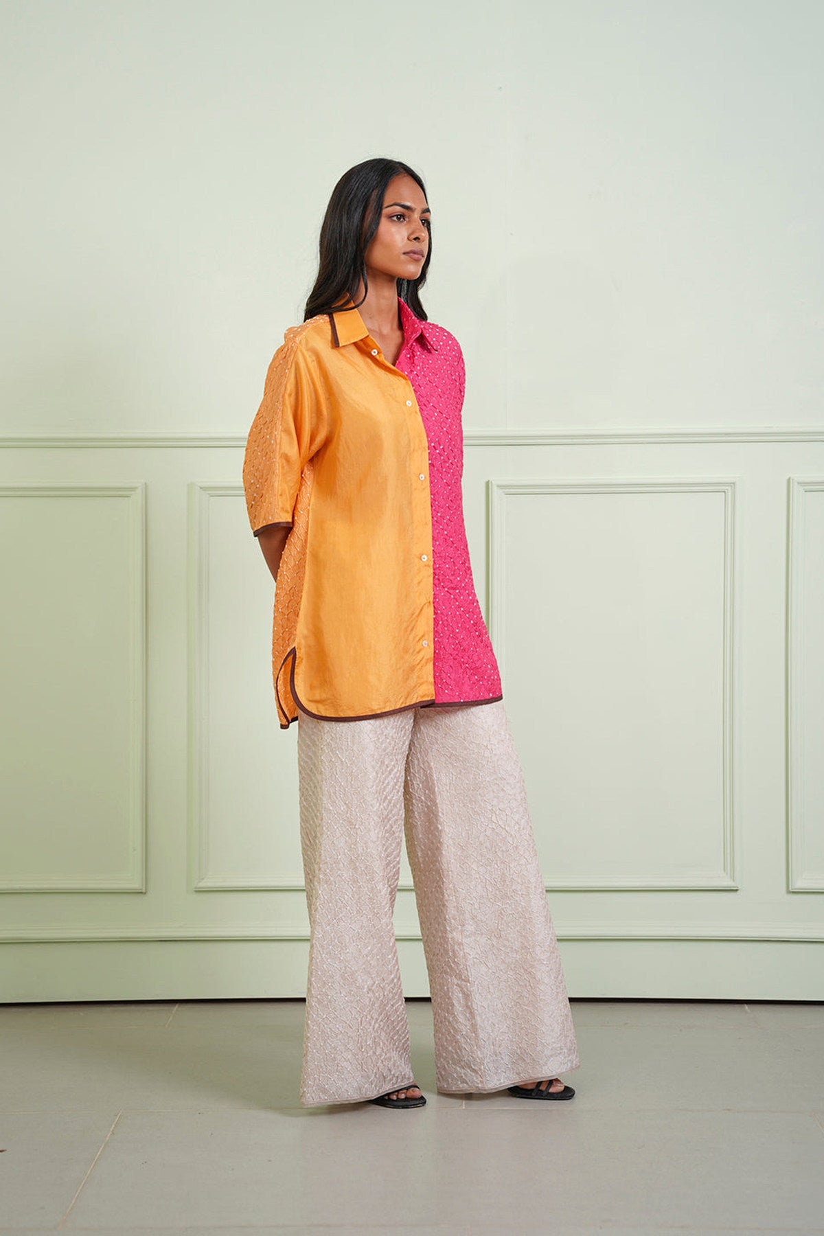 Crushed Bandhani Pants