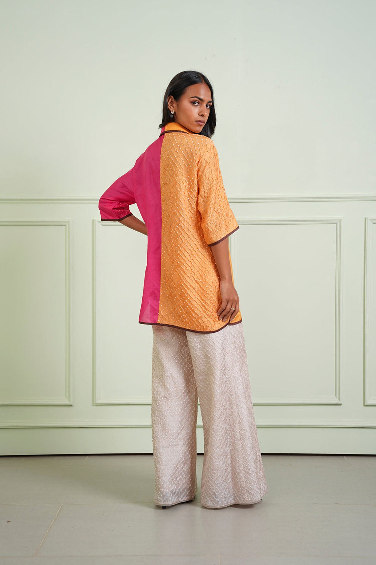 Crushed Bandhani Pants
