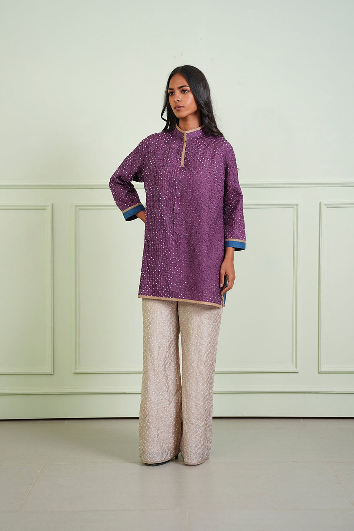 Crushed Bandhani Pants