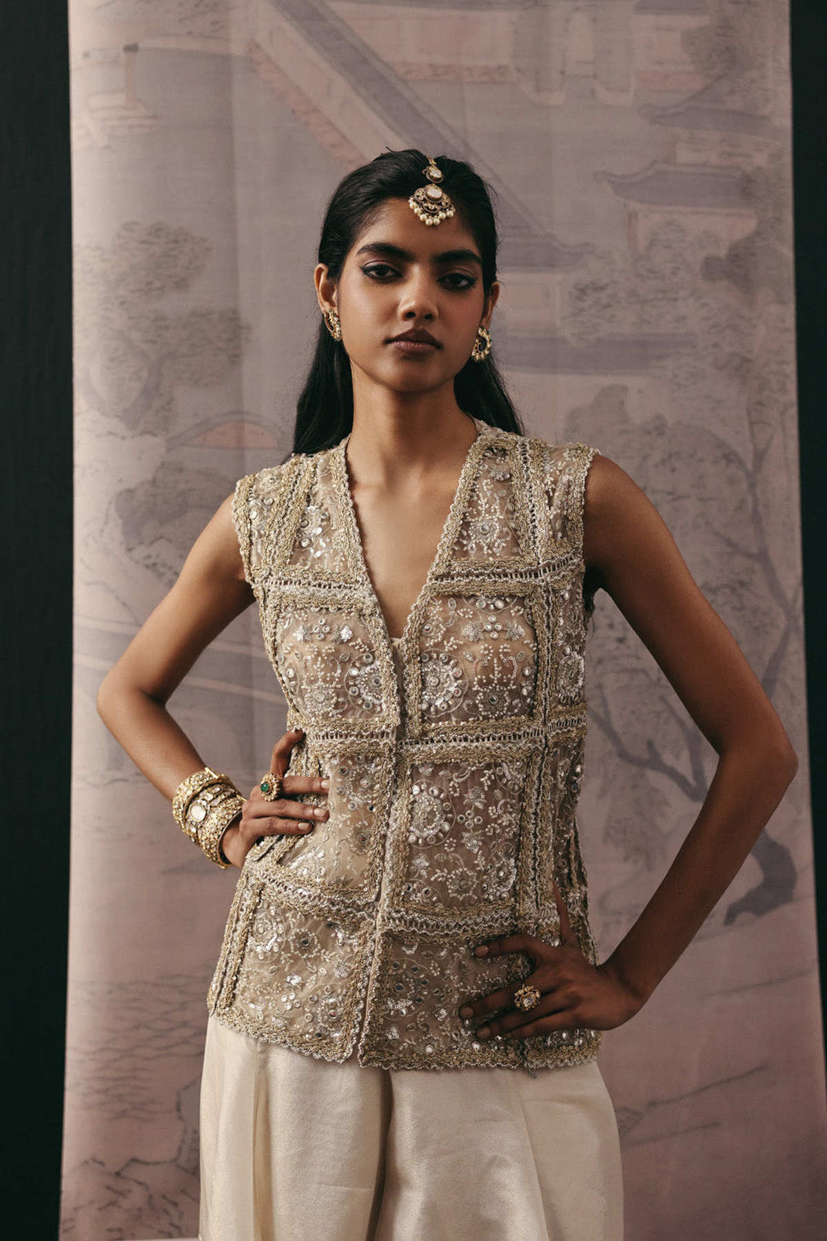 Mirrorwork Multi Panel Gilet