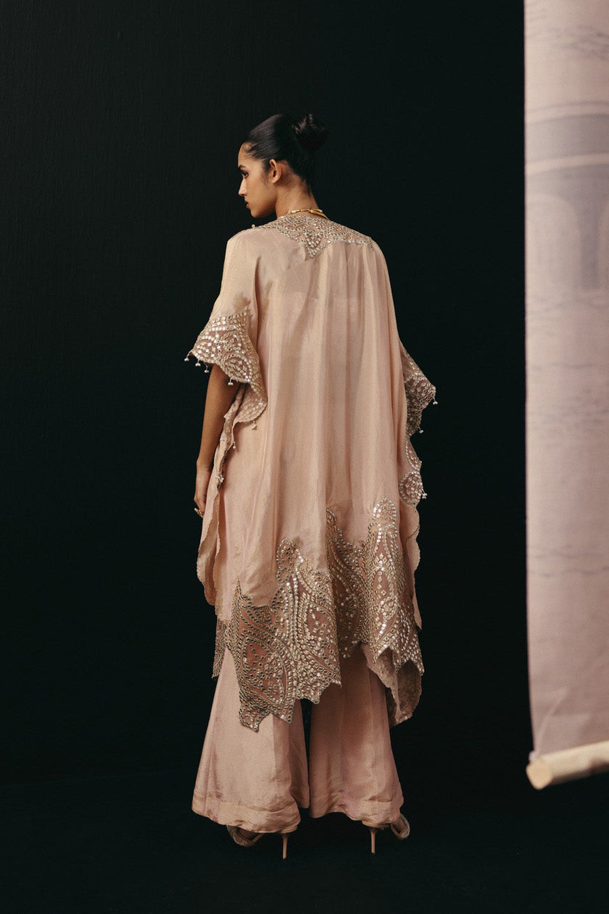 MIRROR EMBELLISHED PALAZZOS