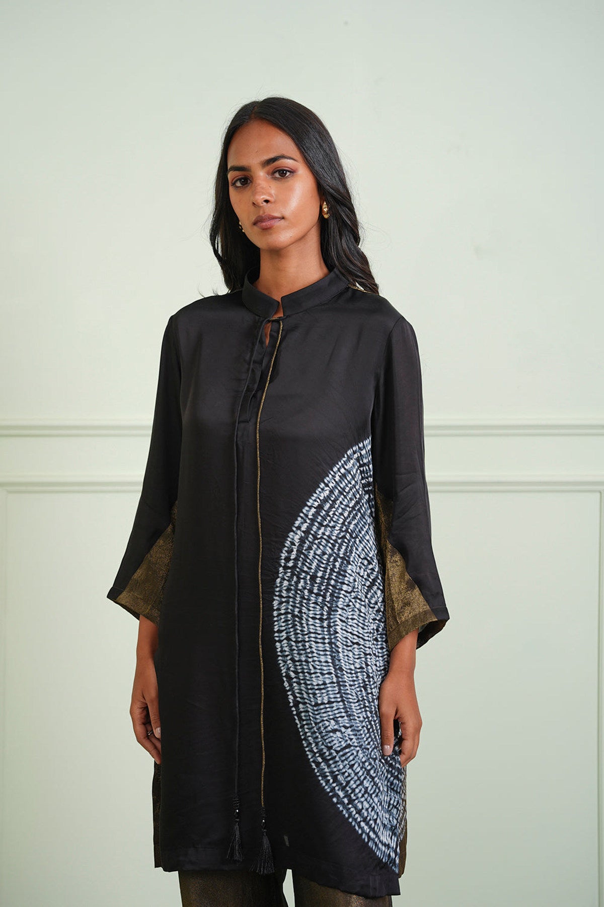 Tissue Shibori Kurta Shirt