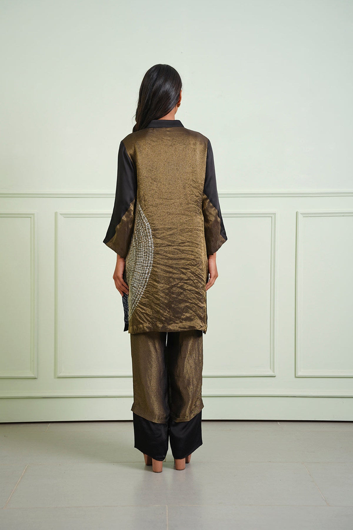 Tissue Shibori Kurta Shirt