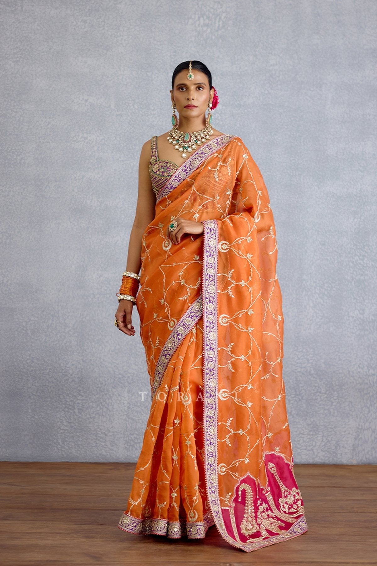 Zafrani Mehrma Saree