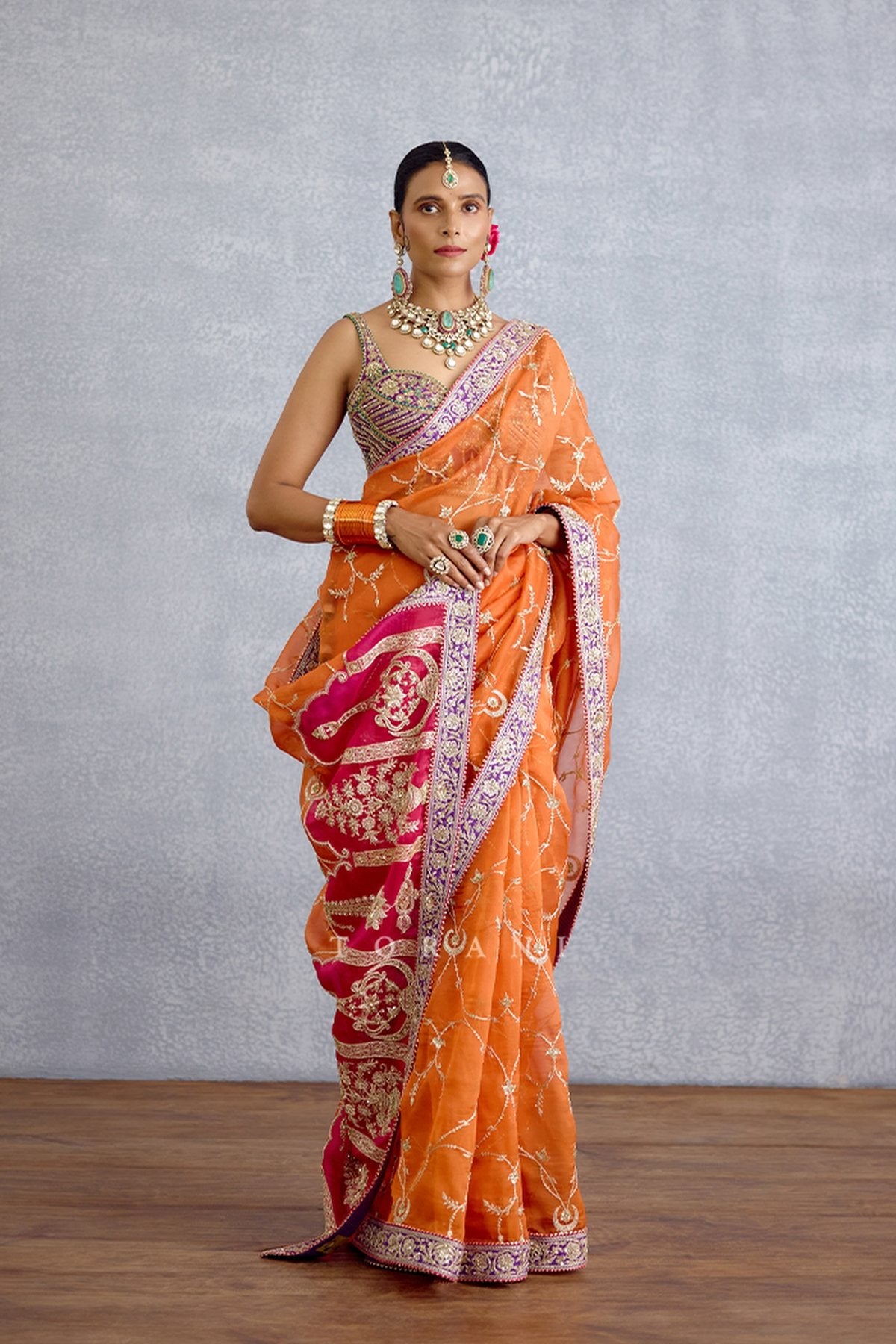 Zafrani Mehrma Saree