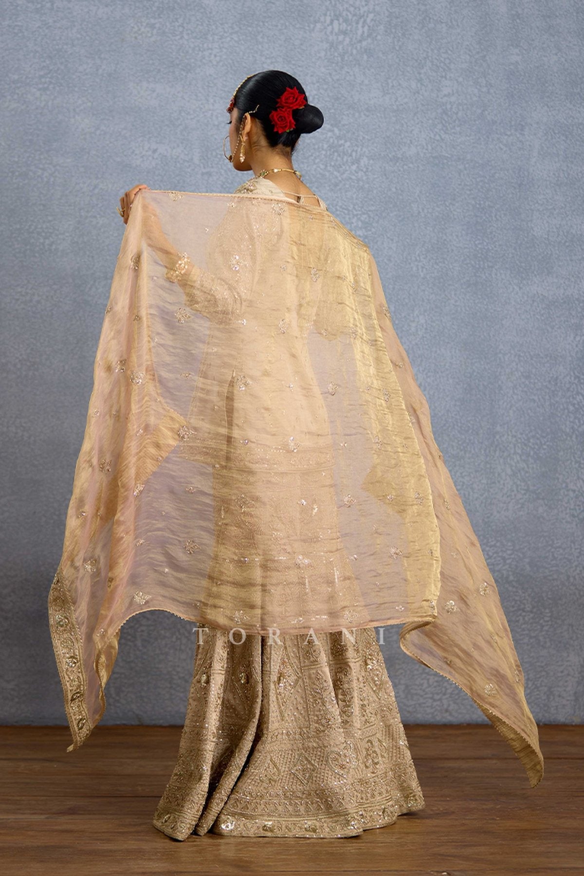 Zard Noor Malka Gharara Set