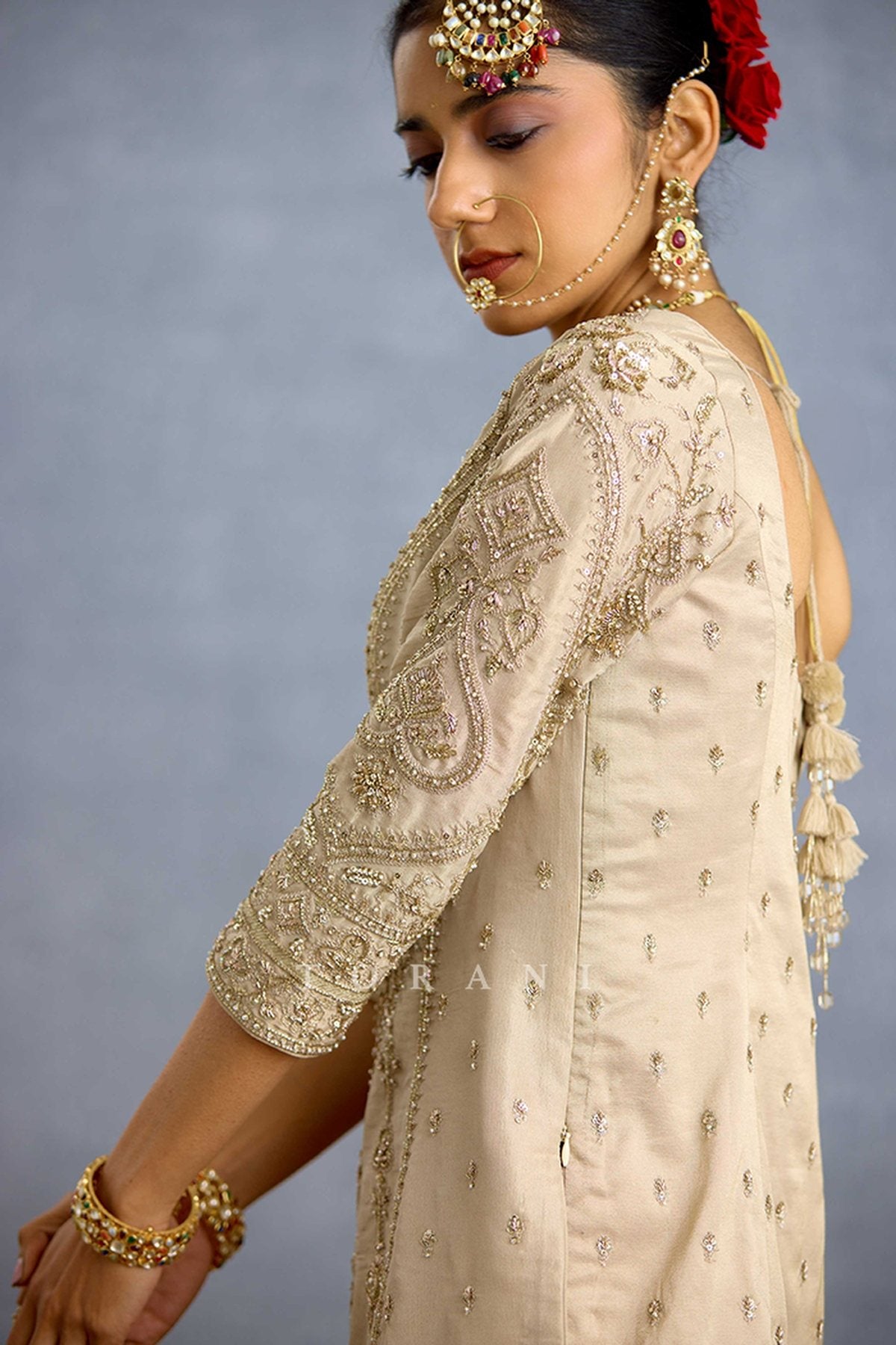 Zard Noor Malka Gharara Set