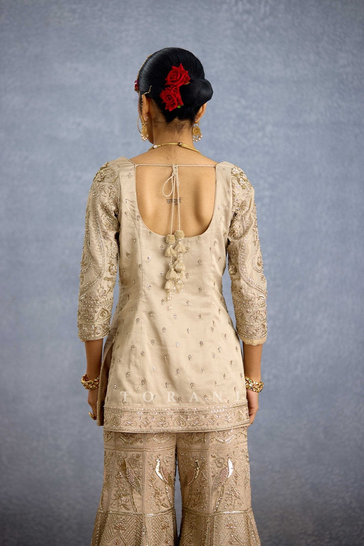 Zard Noor Malka Gharara Set